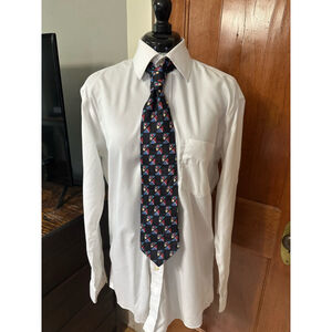 Cezani Necktie Black Geometric‎ Print Silk Blend Mens